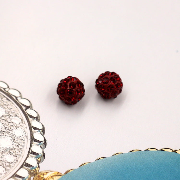 Comercio al por mayor 10MM 500PCS Full Diamond DIY Color Soft Pottery Beads